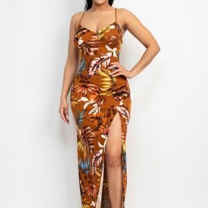 Brown maxi dress